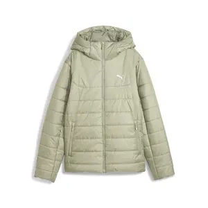 PUMA Womens Essentials Insulated Jacket Athletic Outerwear Casual - Green