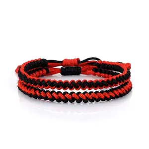 Red Rope Bracelet Colorful Nylon Rope Bracelet Set Couple Girlfriend Gift Hand Rope