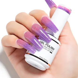 Nicedeco Color Changing Gel Nail Polish, Temperature Change Gel Polish Nail Art Manicure Pedicure, Salon & Home Use - Long Lasting & Easy to Apply 15ML-006