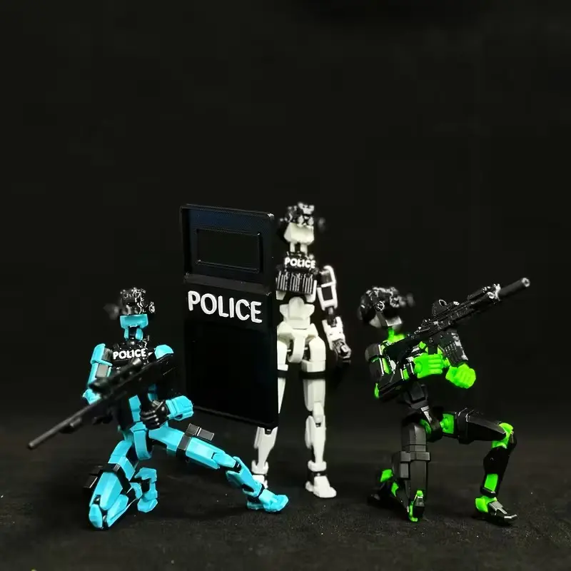 New Trendy T13 Action Special Police Joint Figure, Jointed Action Figure, Action Figurine, Action Figures, Poseable Collectible, Articulated Figures, Articulated Figurines, Durable with Interchangeable Accessories, Tactical Equipment Models, Perfect Gift