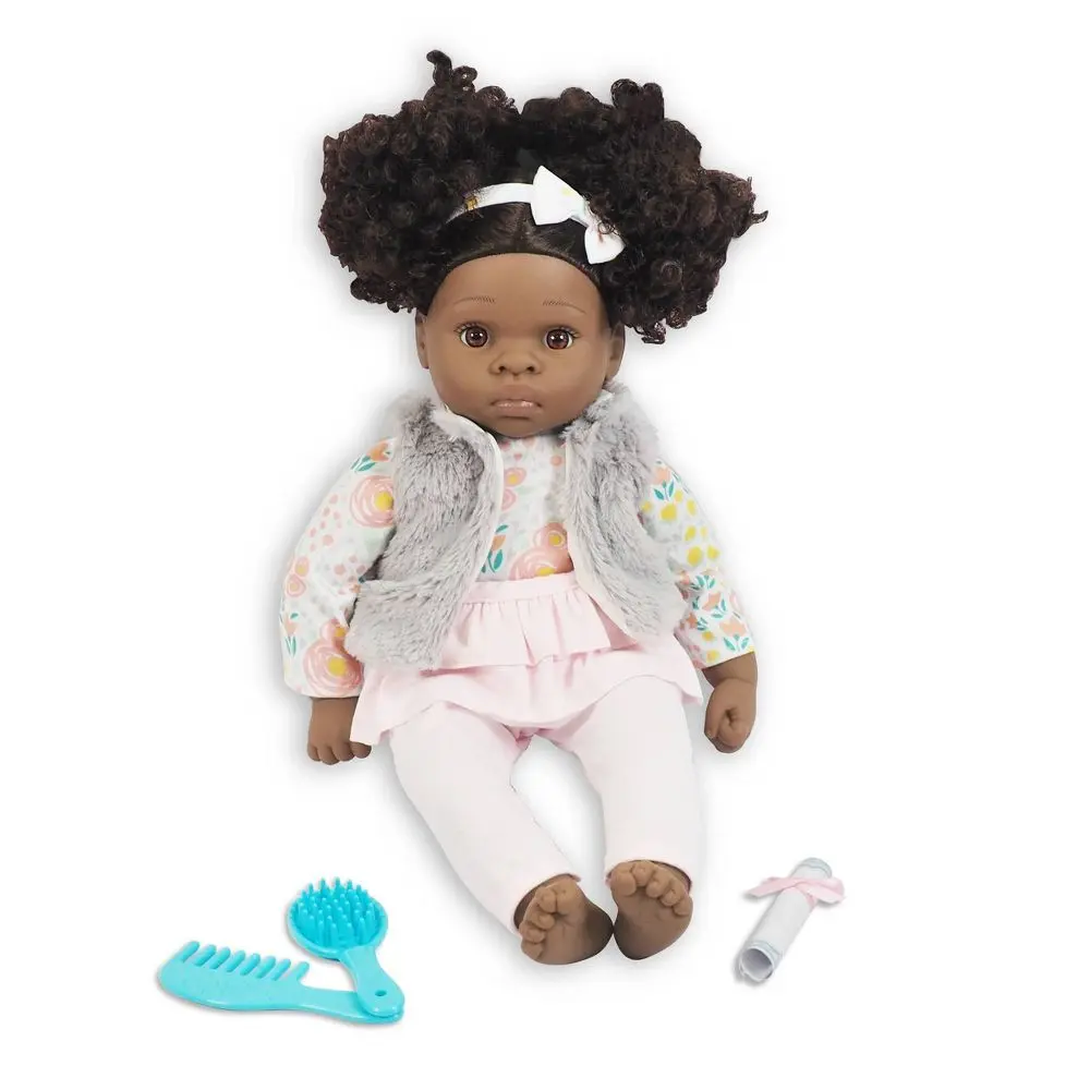 18" Madame Alexander Small Wonder Sweet & Happy Baby w/ Curly Hair Brown Skin