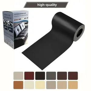 Leather Repair Tape Black Self-Adhesive Patch for Car Seats Couch Furniture Sofa 4x63inch Versatile Use Quick Fix Waterproof Wear-Resistant High-Quality Repair Solution No Tools Needed