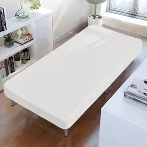 Sheets 31" x 75",  Size Sheet Fitted with Narrow /Camp Bunk/Rvs Bunk/Guest Beds/Army Cots/Trifold Mattress, Super Soft Breathable Microfiber Bed Cover, Bottom Sheet, White