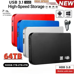 External High-Speed Mobile Hard Drive 2TB 4TB 8TB 16TB Metal USB 3.0 Mobile Hard Drive external storage