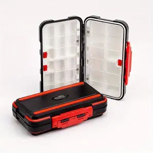 Fishing Waterproof Fishing Tackle Box Double Sided Opening and Closing Bait Tool Storage Box Multifunctional Goods Fishing Tackle Organizer