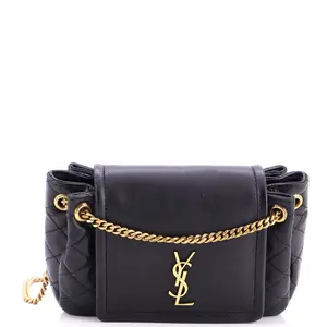 Pre-owned Yves Saint Laurent material Messenger Bags Saint Laurent Nolita Satchel Quilted Leather Mini by Rebag