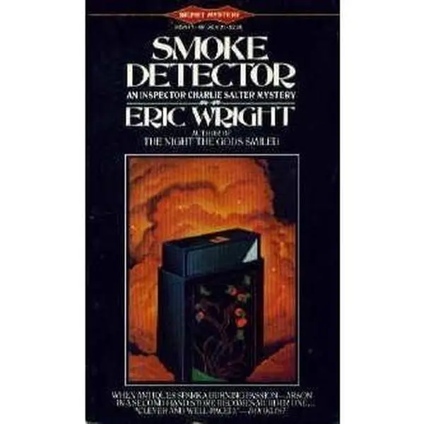 USED Literature Book - "Smoke Detector" by Eric Wright, Good Condition Paperback with Arson-Themed Content, English Language