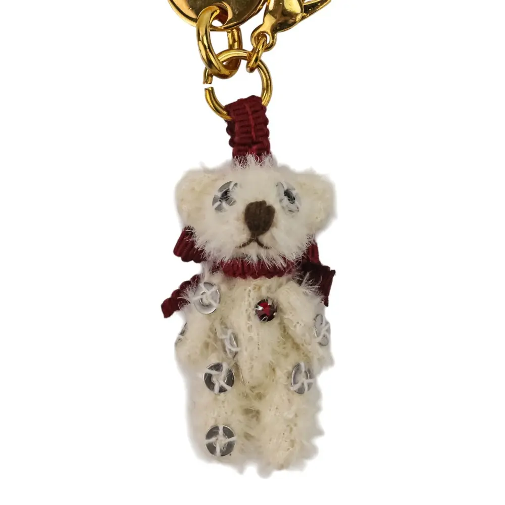 Pre-owned PRADA Plastic Small Leather Goods Bear Mini Charm Key Holder