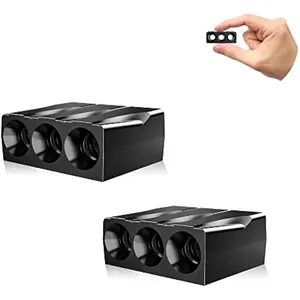 Ultrasonic Deer Warning Whistle for Cars, Triple Horn Design, Animal Alert Safety Device for Vehicles, Trucks & Motorcycles, 2 Pack Easy Install