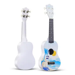 21-inch Ukulele, ABS body, playable mini guitar, Hawaiian four-string musical instrument.