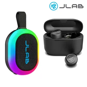 JLab Pop Party Bluetooth Speaker & Go Pop+ Earbuds Gift Set