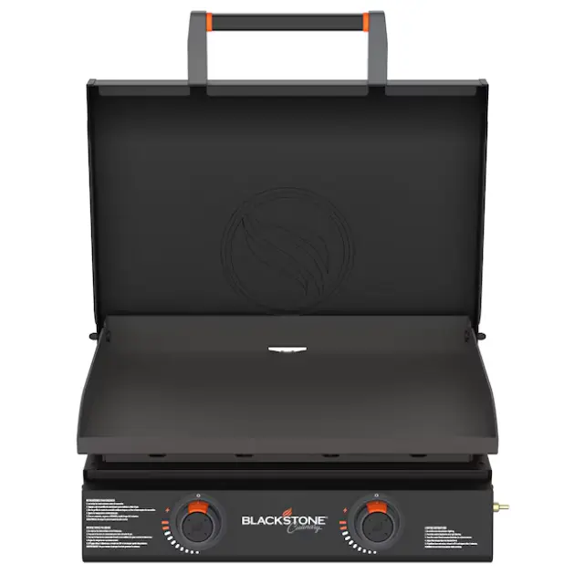 Blackstone 22 In Culinary Omnivore Portable Griddle, 361 Sq In Propane Gas Griddle Grill, Portable Flat Top Grill, Powder Coated Steel Outdoor Cooking Station, Camping Tailgating Patio BBQ, Family Cookout, Black