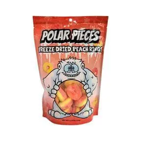 Polar Pieces Freeze Dried Candy Peach Rings (4.23 oz)  - Premium Freeze Dried Crunchy Fruit Candy Snack With Enhanced Flavor in Every Bite tiktok candy trend item