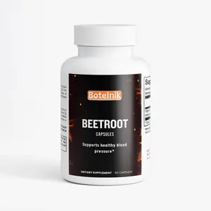 Botelnik Beetroot Capsules - 60 Organic Beetroot Powder Capsules for Healthy Blood Pressure & Athletic Performance Support