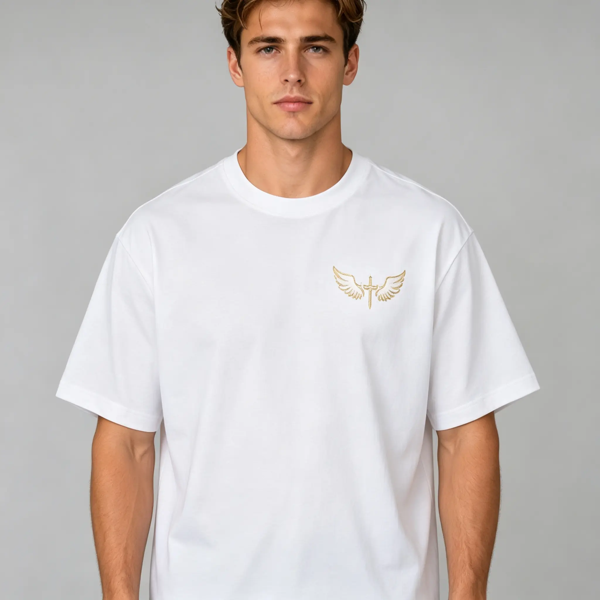 Men's Short-Sleeve Sports T-Shirt - "Trust God's Plan" Print Christian Streetwear Casual Top for Athletic Use