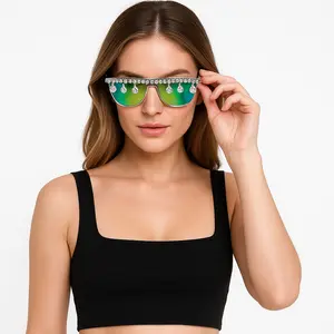 Dazzling Metal Frame Festival Glasses