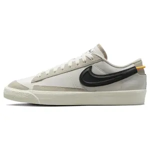 Nike Blazer Low Top Sneakers for Men – Fabric and Leather in White and Gray Verifiable, with credentials and supporting global authentication