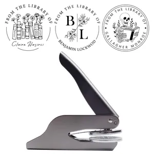 Custom Library Book Embosser | CustomEmbosser |Ex Libris |From the Library Of |Great for Personalizing Books I Multiple Designs