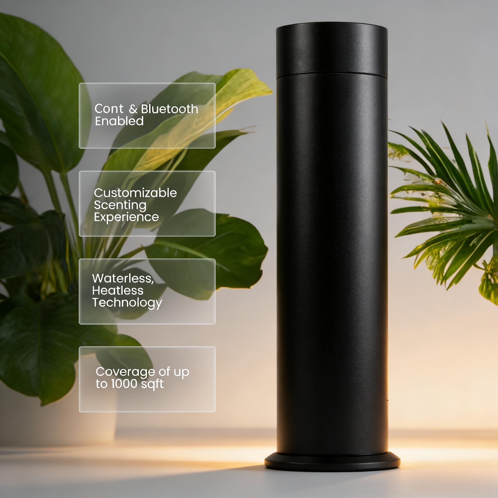 Smart Waterless Scent Diffuser, Aromatherapy Essential Oil Diffuser with Remote Control & 3 Bottles of Fragrance Oils - Home Fragrance Machine for Bedroom, Living Room, Office, Hotel Smart Waterless Scent Diffuser, Aromatherapy Essential Oil Diffuser with Remote Control & 3 Bottles of Fragrance Oils - Home Fragrance Machine for Bedroom, Living Room, Office, Hotel