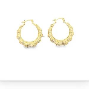 Mini Bamboo Gold Hoops