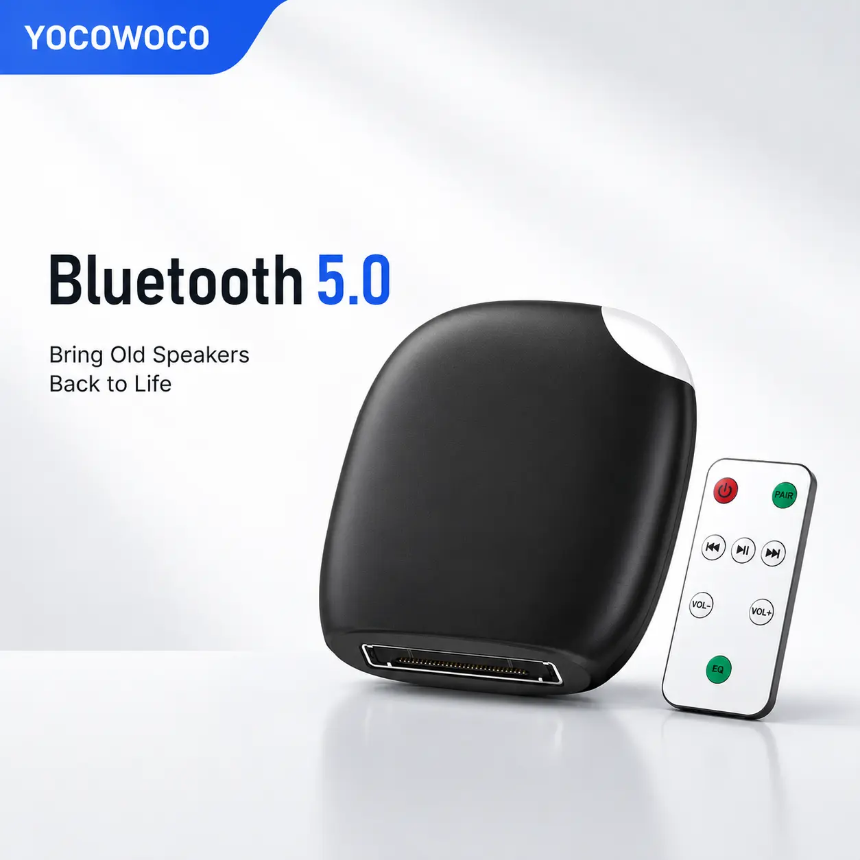 30 Pin Bluetooth Adapter Bluetooth 5.0 Receiver for Bose Sounddock, YOCOWOCO 30 Pin Connector for iPod iPhone and Other 30 pin Music Docking Station (Not for Cars and Motorcycles)