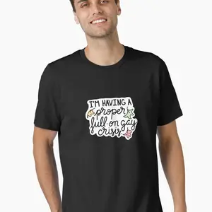 Heartstopper I'm Having A Proper Full-on Gay Crisis Classic Essential T-Shirt Trending Tshirt