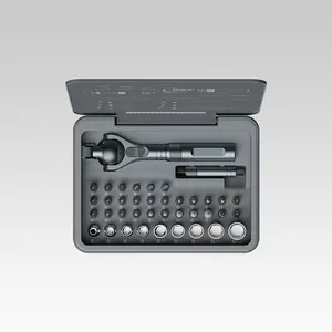 40-in-1 Manual Ratchet Screwdriver Set, 180° Universal Ratchet Head Screwdriver Set, Multi-magnetic Design with Stable Grip for Small/Large Installations, Precision Ratchet Screwdriver