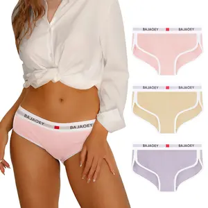 Cotton Underwear for Womens Sport Briefs Full Coverage Fashion Cheeky Panties for Women Comfy Bikini 3Pack S-XL