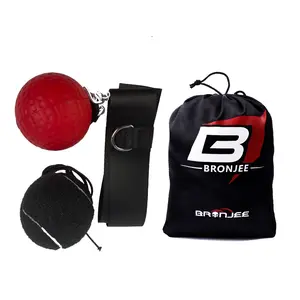 reflex boxing balls Headband Boxing Speed Ball Reaction Training Stress Relex Fitness Full Body Coordination Bounce Ball Magic Ball Boxing Speed Trainer with Storage Bag