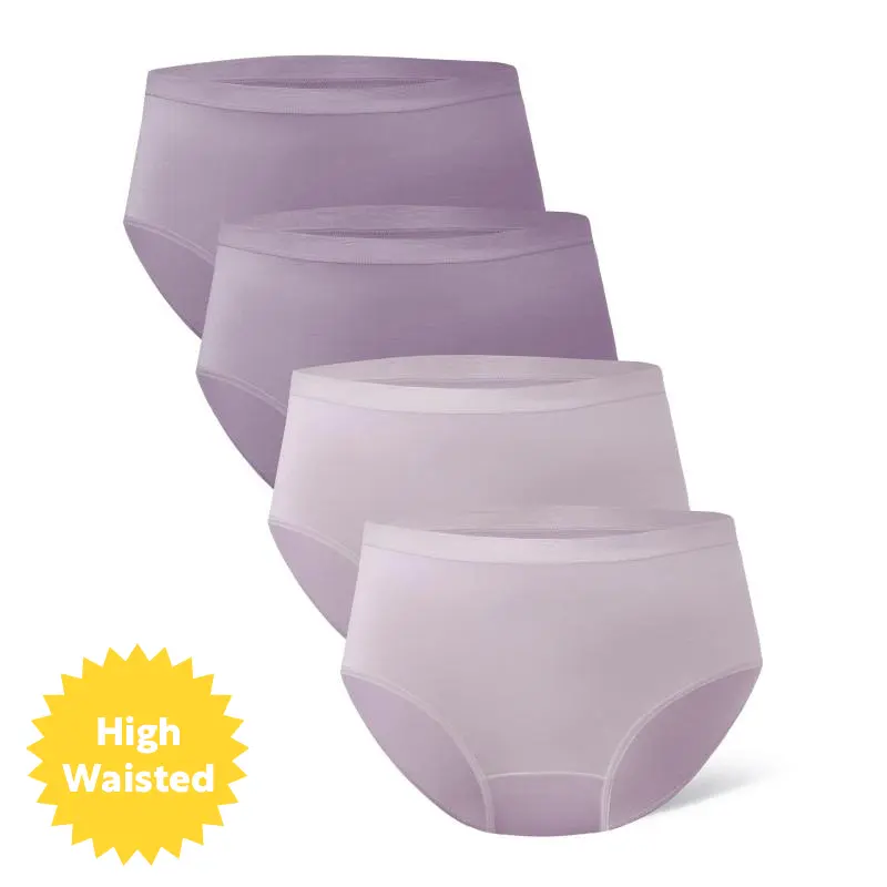 Light Purple / Purple Gray -  High Waisted