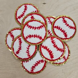 Baseball Chenille Hat Patch (1 Patch)