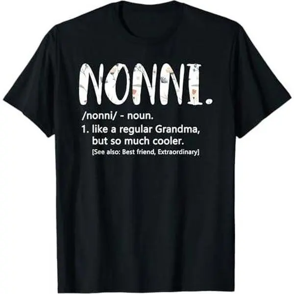 Nonni Shirts for Women Mothers Day idea Cute Grandma Nonni T-Shirt
