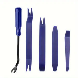 5pcs Heavy-Duty Tool Kit with High-Carbon Steel Pry Bars, Handle & Magic Rod System - Compatible with Claw Grips, for DIY, Carpentry, Repair - Durable Manual Tool Set for Professionals & Homeowners