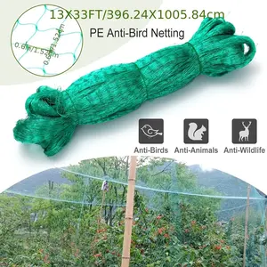 33FT Anti Bird Netting Pond Net Protection Tree Crops Plants Garden Mesh