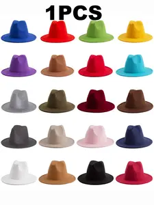 Eternal Jazz Soft Felt Hat, Soft Wool Fabric, Perfect for Weddings, Parties, Vintage, All Seasons, Plain Pattern, Fitted Style