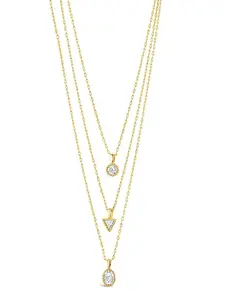 Julie CZ & Layered Chain Necklace