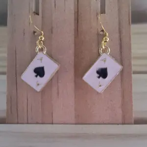 Poker Card Earrings