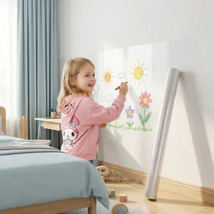 Clear Electrostatic Wall Protector Film, No Glue No Residue Static Cling Wall Covering, Anti-Scratch Anti-Fouling Transparent Protector for Painted Walls, Kids Room, Home Decoration