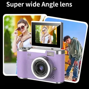 Professional 4K HD digital camera, equipped with a 2.4inch flip screen, is ideal for photography, video recording, and vlogging, making it a perfect gift for beginners, suitable for Thanksgiving and Christmas holidays