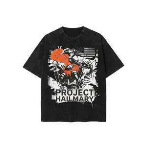 Grace hugged Rocky and smiled happily Washed Tee, Future Moon Mission Tee, Space Exploration, First Crewed Test Flight Lunar Orbit Apparel