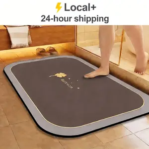 1pc Diatomite Bath Mat Quick Dry Super Absorbent Non-slip Floor Mat for Bathroom Shower Kitchen Pet Feeding | 24-hour Shipping