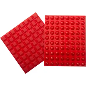 Mixed set of sticky silicone tactile bump dots for visually impaired users—blind or low vision (144)