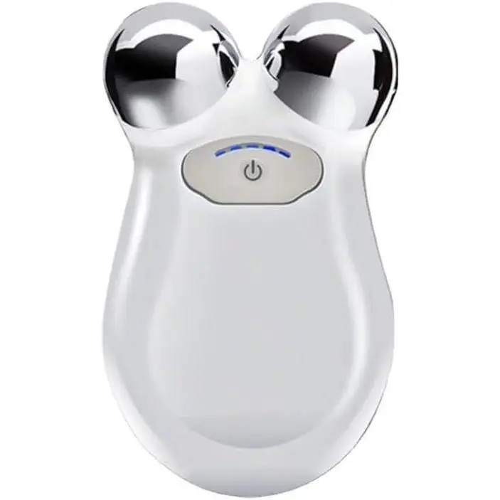 Microcurrent Facial Device - 5 Modes for Skin Lifting, Tightening, Cleansing, Cordless Massage, Rechargeable Battery, Travel-Size Plastic Self-Care Face Massager, Facial Massage, Compact, Adults, 0.34 Pounds