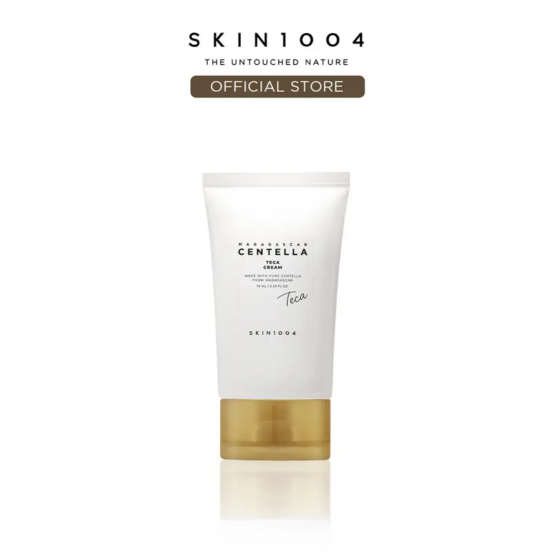 [SKIN1004 Official Shop] SKIN1004 Madagascar Centella Teca Cream (75ml) - Concentrated TECA Cream, Barrier Support Moisturizer for Visible Redness & Uneven Tone, Calming Hydration Without Greasy Shine