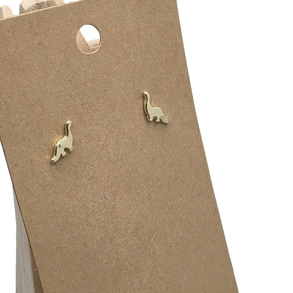 Miniature Dinosaur Stud Earrings with Metal Coating - Unique Design Costume Jewelry Accessory for Dinosaur Enthusiasts, Elegant, Eye-Catching, Versatile Fashion Statement