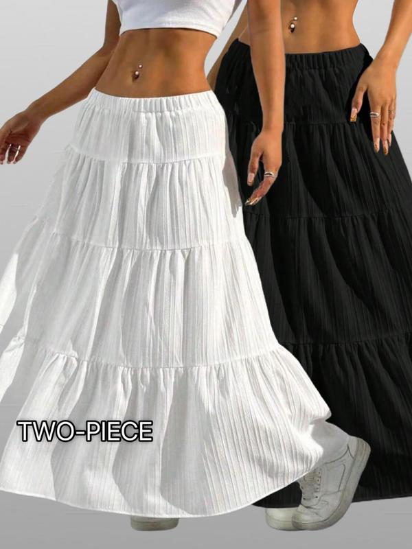 Women'S Casual White Pleated Maxi Skirt with Tie Waist - Loose, Flowy Design for Spring and Summer, Spring Casual Wear | Pleated Skirt | Wide Leg Skirt Women'S Casual White Pleated Maxi Skirt with Tie Waist - Loose, Flowy Design for Spring and Summer, Spring Casual Wear | Pleated Skirt | Wide Leg Skirt