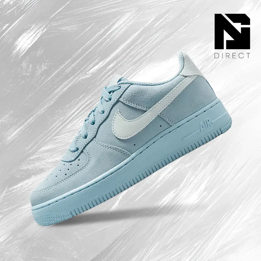 Nike Air Force 1 Low LV8Light Armory Blue Platinum (GS)– Order Kids Sneakers– shoes for youth/women  - Running Shoes, Lightweight Shock-Absorbing Comfort, Breathable Everyday Fit, Gym Training to Street Casual Wear - back to school - IB5688 400