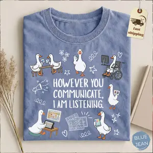 Sped Teacher Goose Shirt Inclusion AAC Communications Shirt SLP Therapist Tee Special Education Educator Tshirt