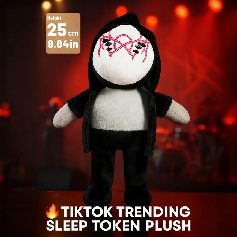 Mini Vessel Cute Stuffed Toy – 25cm Short Plush & PP Cotton Doll, Perfect Gift for Sleep Token Fans & Collectors        Mini Vessel？ Sleep Token Sleep Token？