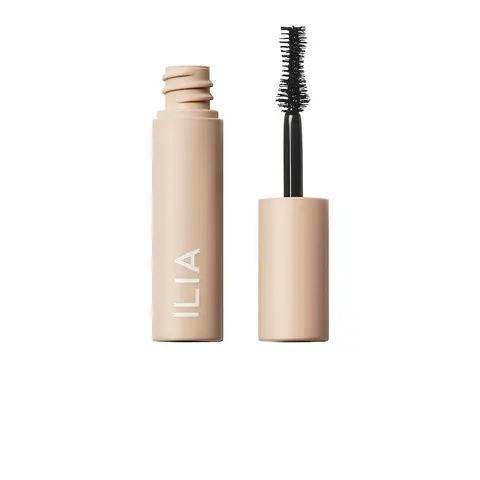 ILIA Mini Fullest Volumizing Beauty Mascara - Fluffy Lashes, Dramatic Lashes Makeup Essential, Makeup Products with Caprylyl Glycol, Ethylhexyl Polyhydroxystearate